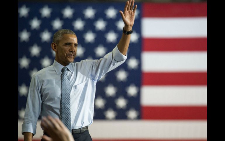 Obama realizará campaña en los estados claves todos los días de esta semana. AFP /