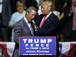 Uno de los líderes del 'Brexit', Nigel Farage, ha pasado las últimas semanas dando consejos a Donald Trump. AFP / ARCHIVO