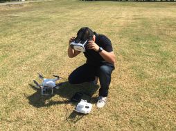 La competencia se realizó en el circuito ubicado frente al edificio Mind. TWITTER / @MxDroneFest