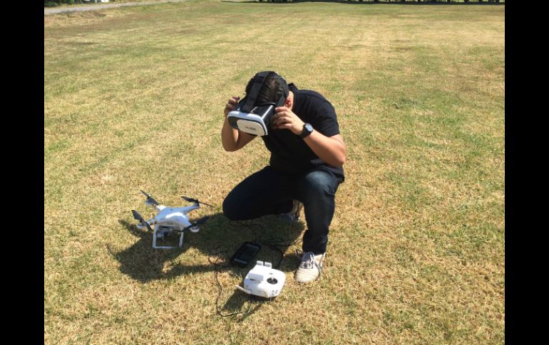 La competencia se realizó en el circuito ubicado frente al edificio Mind. TWITTER / @MxDroneFest