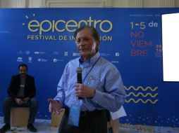 Jaime Reyes durante su intervención en Epicentro Festival de Innovación. EL INFORMADOR / R. Tamayo