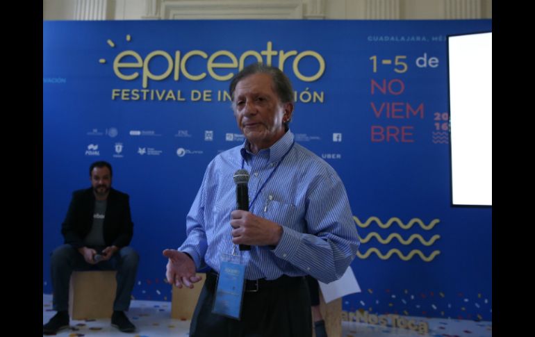 Jaime Reyes durante su intervención en Epicentro Festival de Innovación. EL INFORMADOR / R. Tamayo