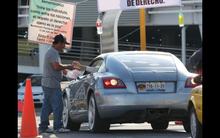 Nicolás Vega Pedroza, presidente del ejido, señaló que a casi una semana recaudaron cerca de 30 mil pesos. EL INFORMADOR / G. Gallo