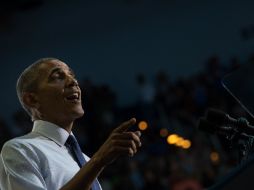 Obama estuvo en Carolina del Norte este miércoles. AFP / N. Kamm