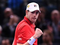 Isner disputará semifinales en Bercy por segunda vez después de 2011, cuando cayó ante el francés Jo-Wilfried Tsonga. AFP / F. Fife