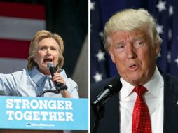 Según las encuestas y sondeos previos, en las últimas semanas se ha estrechado la distancia entre Clinton y Trump. AP / ARCHIVO