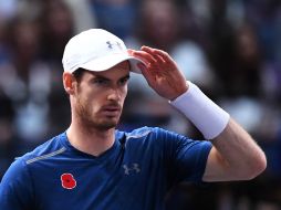 Murray, espectacular en defensa, eficaz en la primera bola, muy sólido al saque, es capaz de dejar el alma en la pista. AFP / F. Fife