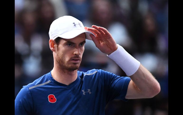 Murray, espectacular en defensa, eficaz en la primera bola, muy sólido al saque, es capaz de dejar el alma en la pista. AFP / F. Fife