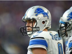 El mariscal de campo de los Leones de Detroit, Matthew Stafford, durante el partido. AFP / S. Revere