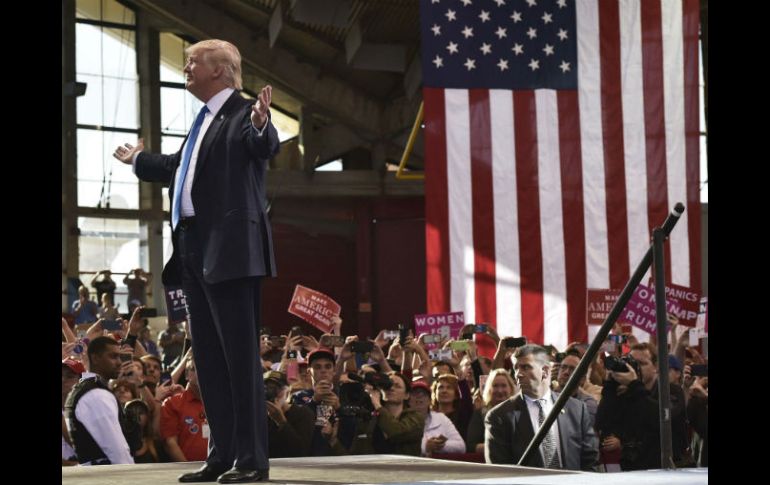 Trump asegura a sus seguidores que si pierden, ''nunca tendremos la oportunidad ni en cuatro u ocho años''. AFP / M. Ngan