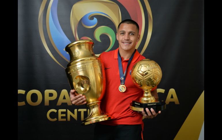 Sánchez, autor de seis goles en la Liga Premier con Arsenal, es uno de los pilares de los bicampeones de América. MEXSPORT / ARCHIVO