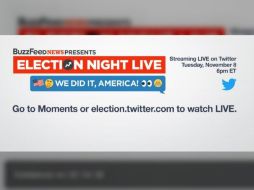 Usuarios de la red social se han mostrado muy activos desde la apertura de las urnas en Estados Unidos. TWITTER / election.twitter.com