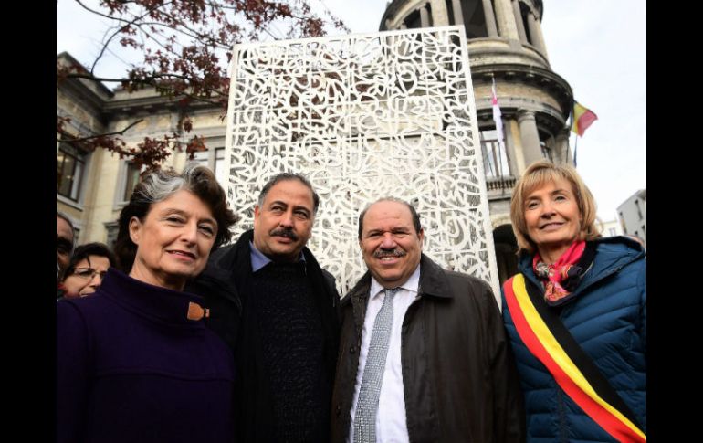 La ceremonia fue sobria y fue inaugurada por autoridades de ambos países. AFP / E. Dunand.