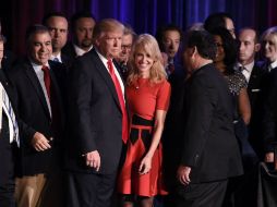 Conway pide a los detractores que de Trump que le den una oportunidad al nuevo presidente electo. AFP / T. Clary