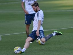 Su último partido con Argentina fue en el debut de Bauza, el 1 de septiembre, donde la Selección ganó con una anotación suya. AFP / D. Magno