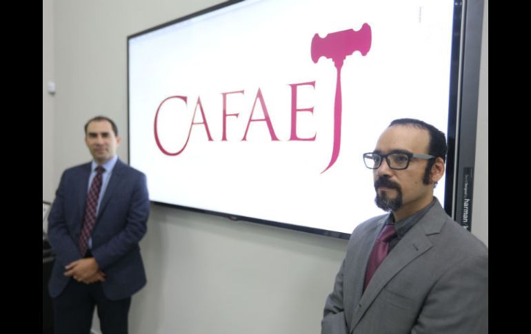 Juan Luis Delgado y Efrén Monreal, presidente y vicepresidente del CAFAEJ. EL INFORMADOR / G. Gallo