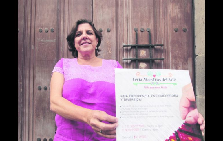 Promotora. Antje Zaldívar, la organizadora de la feria. EL INFORMADOR / F. Atilano