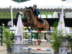 Luzardo y 'Stan' registraron un tiempo de 68.70 segundos durante la prueba libre a 1.40 metros en el Guadalajara Country Club. EL INFORMADOR / M. Vargas