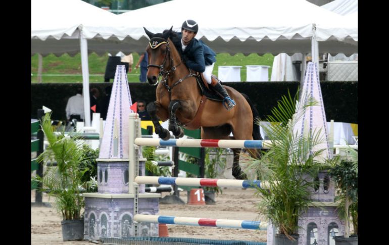 Luzardo y 'Stan' registraron un tiempo de 68.70 segundos durante la prueba libre a 1.40 metros en el Guadalajara Country Club. EL INFORMADOR / M. Vargas