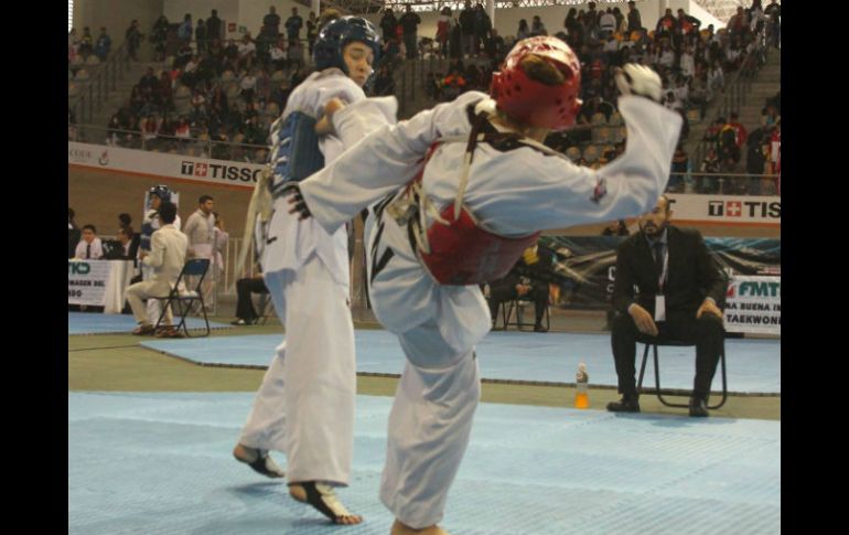 Algunos combates de la primera jornada de la Copa Kukkiwon. FACEBOOK / code.jalisco