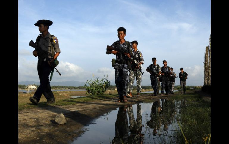 El ejército ha tomado por sorpresa los asentamientos musulmanes de la región del norte del estado de Rakhine. AP / T.Zaw