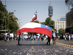 La manifestación, que se desarrolló con normalidad, terminó con algunos incidentes aislados. EFE / M. Ruiz