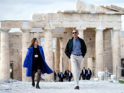 Obama evocó cómo los redactores de la Constitución de su país se inspiraron en los valores de la antigua Grecia. AFP / B. Smialowski