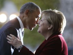 Merkel y Obama volverán a cenar juntos, luego de una reunión bilateral y una comparecencia ante medios. AP / M. Sohn