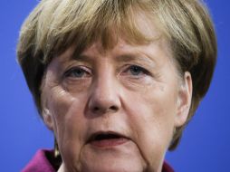 Para Merkel, ''una sola persona nunca podrá arreglar todo sola, sino que solo somos fuertes si estamos unidos''. AP / M. Schreiber