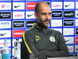 'Tengo suerte de que no había fotografías' dice el entrenador acerca de sus días como jugador internacional. TWITTER / @ManCity