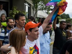 Rosmit Mantilla se retiró del Hospital Urológico San Román tras ser liberado de la custodia del Servicio Bolivariano de Inteligencia. EFE / C. Hernández