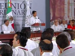 Peña Nieto durante la LI Reunión Ordinaria de la Comisión Nacional de Gobernadores (Conago). TWITTER / @PresidenciaMX