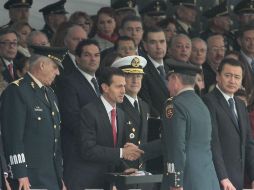 Peña Nieto subraya que este 20 de noviembre es un día esperado por los militares y las familias de éstos. NTX / G. Granados