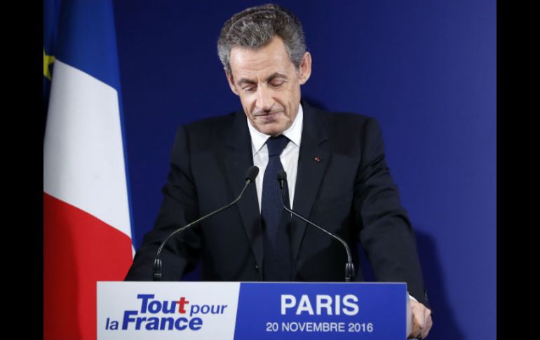 El ex presidente francés Nicolas Sarkozy admitió hoy su derrota para ser el candidato a la Presidencia del centro-derecha francés. AP / I. Langsdon/Pool Photo