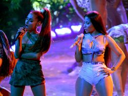 En la ceremonia, Ariana Grande protagonizó un sensual número junto a Nicki Minaj. AFP / K. Winter