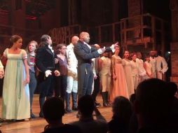 Brandon Victor Dixon, quien hizo la declaración en el teatro frente a Pence, dijo que no hay nada por qué disculparse. TWITTER / @HamiltonMusical