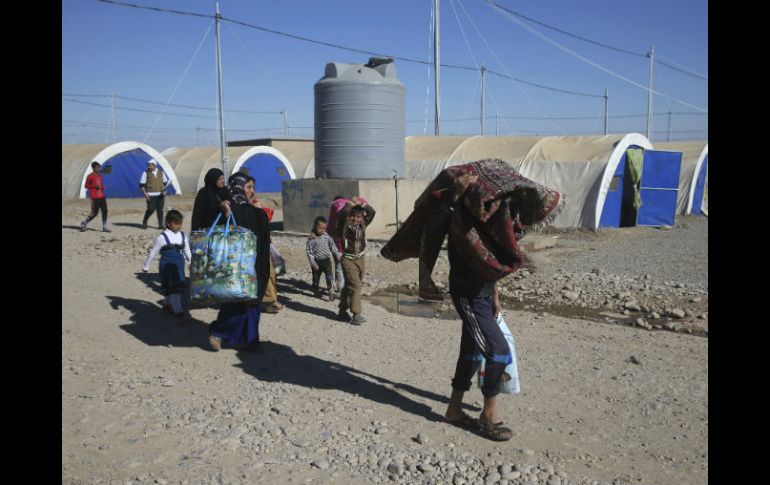 En campos de desplazados viven 53 mil 300 personas. AFP / H. Malla