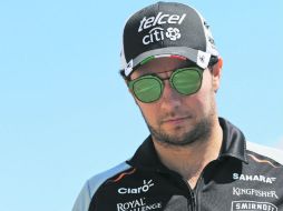 Sergio Pérez. El piloto de Force India afirmó que pretenden cerrar la temporada con un “buen resultado”. ESPECIAL / Force India