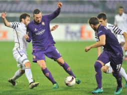 Los griegos anotaron el gol de la victoria en tiempo de compensación. AP / M. Degl'Innocenti