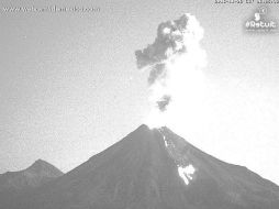 La actividad del coloso es captada por Webcams de México. TWITTER / @LUISFELIPE_P