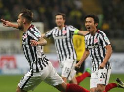 El Eintracht se mantiene en la lucha por las posiciones europeas. AFP / D. Roland