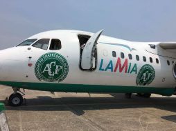 El equipo se desplazaba en avión CP2933 de Lamia Corporation. FACEBOOK / AChapeF