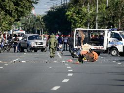 Los siete soldados de la Guardia de Seguridad Presidencial heridos forman parte de una delegación de 50 personas. EFE / R. Cristino