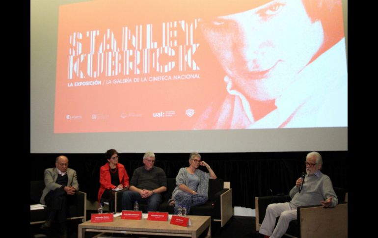 Su hija Katharina Kubrick presentó hoy la exposición en honor a su padre. NTX / F. García