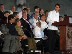 Recordó que tuvo el honor de conocer al líder revolucionario cubano en enero de 2014, durante la Cumbre de la CELAC. AFP / J. Barreto