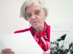 Elena Poniatowska. La escritora en entrevista recordó cuando ella entrevistó a Juan Gabriel, recientemente fallecido. EL INFORMADOR / P. Franco