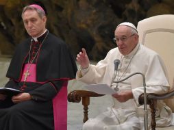 El Pontífice pidió que el Señor derrame sobre todos los dones de la serenidad espiritual y la esperanza cristiana. AFP / A. Solaro