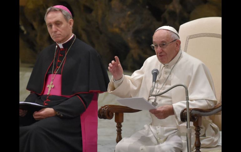 El Pontífice pidió que el Señor derrame sobre todos los dones de la serenidad espiritual y la esperanza cristiana. AFP / A. Solaro