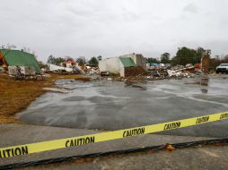 La banda de tormentas se extendía desde la costa de Louisiana, a través de Mississippi y Alabama y hacia Georgia. AP / B. Dill