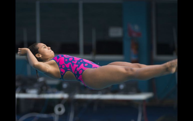 Hernández comenzó su participación en la prueba de clavados de trampolín a un metro de altura. MEXSPORT / ARCHIVO